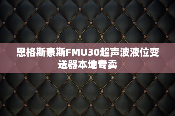 恩格斯豪斯FMU30超声波液位变送器本地专卖