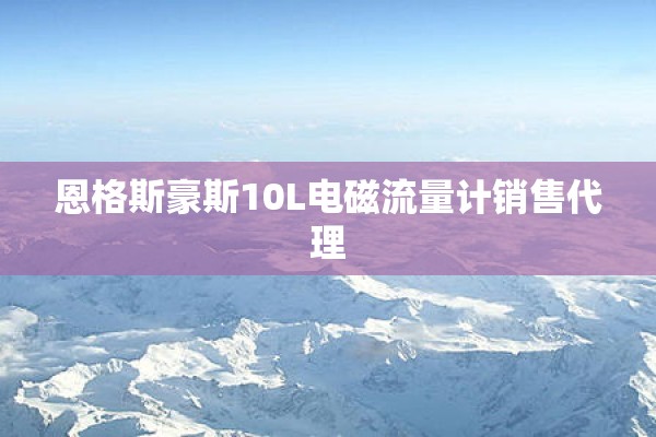 恩格斯豪斯10L电磁流量计销售代理