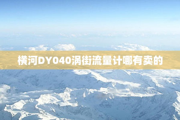 横河DY040涡街流量计哪有卖的