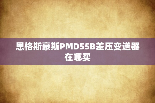 恩格斯豪斯PMD55B差压变送器在哪买