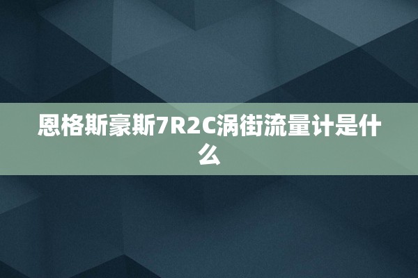 恩格斯豪斯7R2C涡街流量计是什么