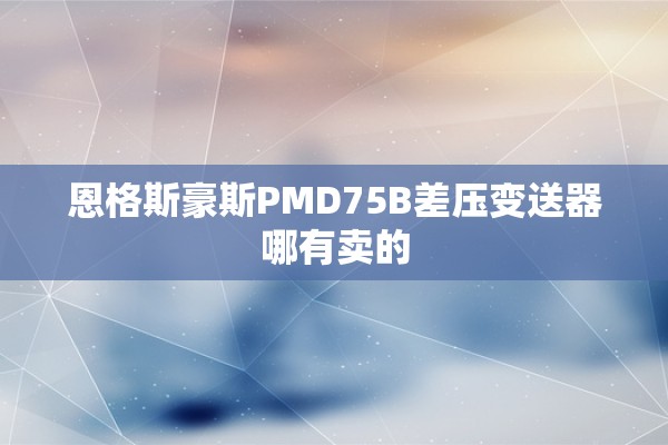 恩格斯豪斯PMD75B差压变送器哪有卖的