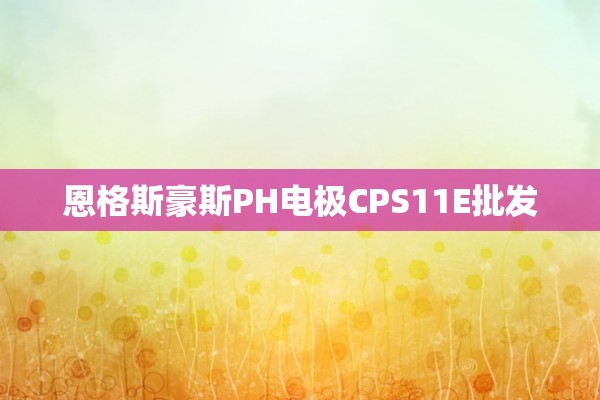 恩格斯豪斯PH电极CPS11E批发