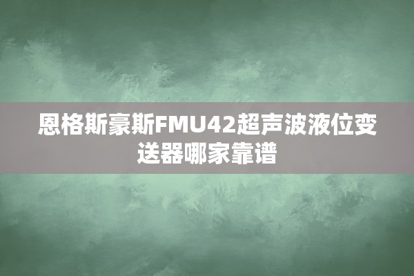 恩格斯豪斯FMU42超声波液位变送器哪家靠谱