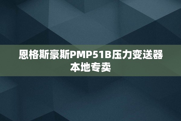 恩格斯豪斯PMP51B压力变送器本地专卖