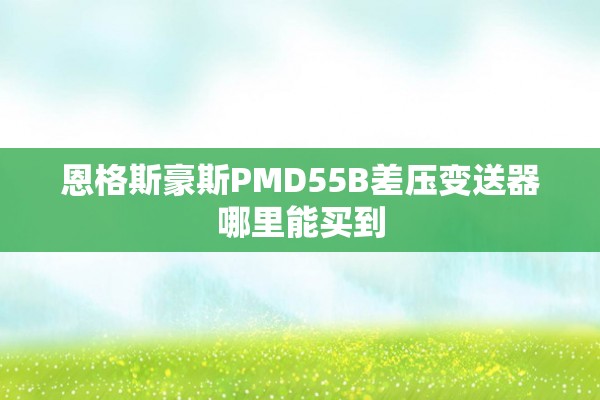 恩格斯豪斯PMD55B差压变送器哪里能买到