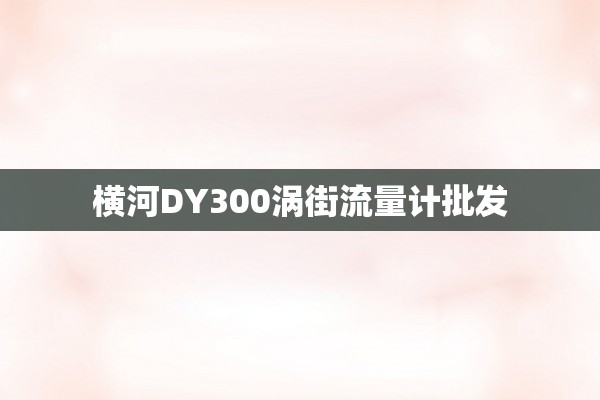 横河DY300涡街流量计批发