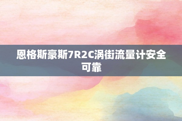 恩格斯豪斯7R2C涡街流量计安全可靠