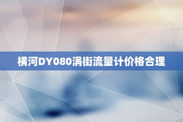 横河DY080涡街流量计价格合理