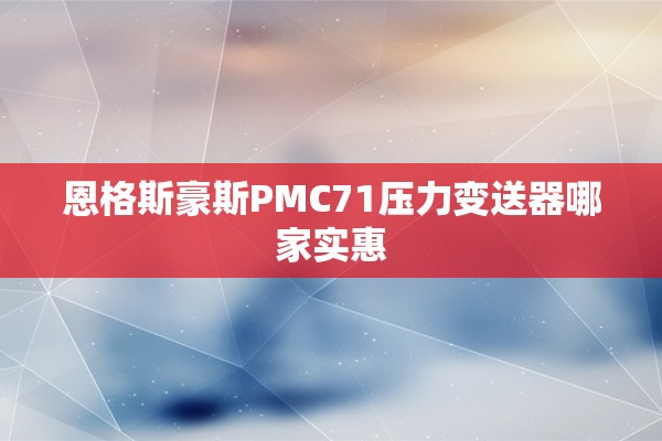 恩格斯豪斯PMC71压力变送器哪家实惠