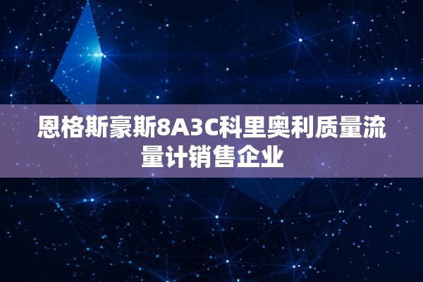 恩格斯豪斯8A3C科里奥利质量流量计销售企业
