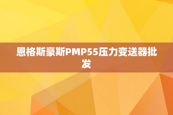恩格斯豪斯PMP55压力变送器批发