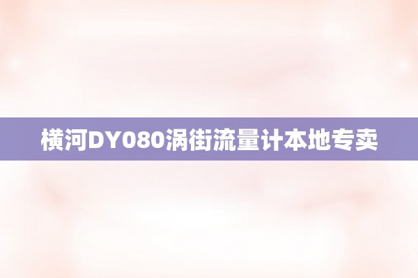 横河DY080涡街流量计本地专卖